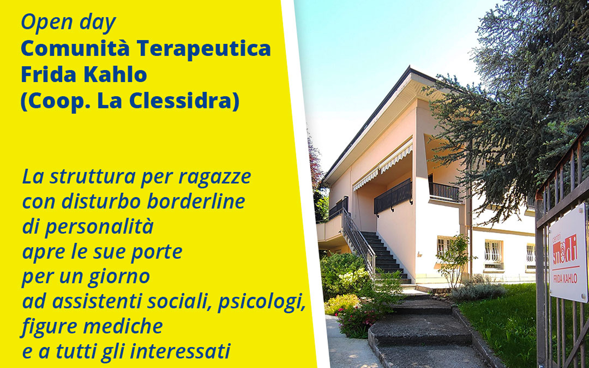 open day della comunità terapeutica Frida Kahlo